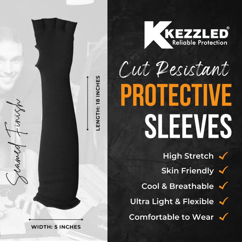 Rock Solid Heavy Duty Arm Sleeves With Finger Opening Cut And Heat Resistant Kevlar Work Guards For Welding And Gardening Built Different To Survive The Daily Grind Straight Up Game Changing Gear