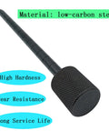 Transmission Dipstick for Chrysler Dodge Fiat and Jeep Automatic Transmissions 6F24 6-Speed 948TE 9HP48, black steel, close-up.