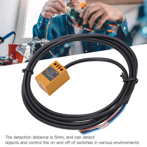 DC 10-30V Inductive Proximity Sensor 3 Wire NPN With 5mm Detection Distance, compact ABS housing, industrial automation use