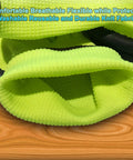 Non Slip Work Gloves For Men And Women With Water Based Latex Palm Coating Extra Duty 10 Pair Pack Durable Green Size Large