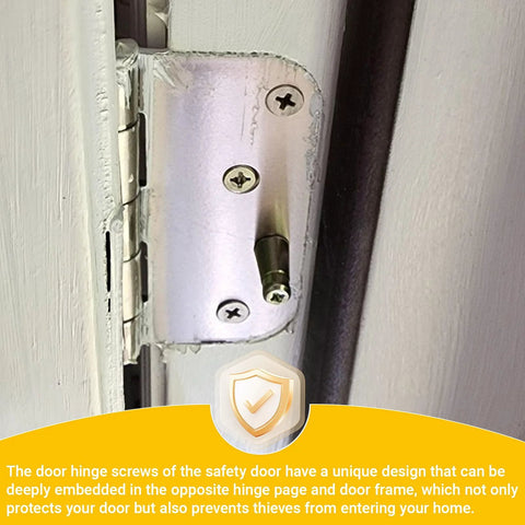 Door Hinge Security Screws 10 Pack For Anti Tamper Hinges And Pins, Reinforce Door Frames, Fits Most Doors, Hidden Flush Design