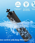 Silver Infused Water Filter Replacement For Berkey BB9-2 Black Carbon Block System submerged in water