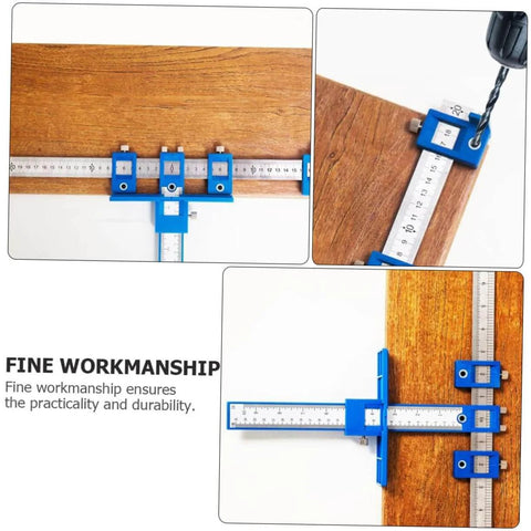 Adjustable Punching Tool For Woodworking Jig For Cabinet Handles Easy Assembly DIY Friendly Hole Locator And Punching Hole Tool