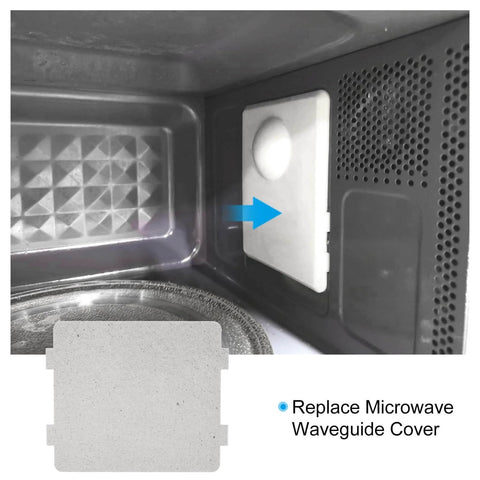 Universal Microwave Waveguide Covers Mica Sheets 4 Pack 4.2 x 3.9 Inch 0.4mm Thick Replacement Part For Microwave Ovens installed