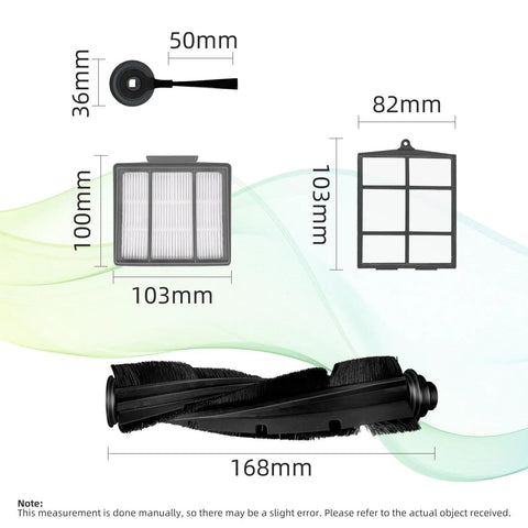 Ion Robot Vacuum Spare Parts Kit Compatible With AV751 AV752 AV753 S87 R85 RV850 RV850WV With Main Brush Four Corner Brushes
