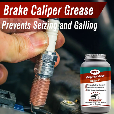 Copper Anti Seize Lubricant for Auto Maintenance Go to High Temp Protection Salt and Moisture Resistant Spark Plug Threads
