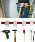 Built To Last Stainless Steel Hammer Holster on tool belt showing 2.6 inch loop and multiple tool holders in use