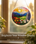Colorful 83 Piece Little Bird Suncatcher Puzzle Kit For Doors Garden And Window Hanging Dope DIY Suncatcher Kit For Adults
