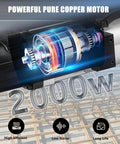 Powerful 2000w motor for Heavy Duty Hydraulic Rebar Bender, showcasing internal components for efficient steel rod bending.