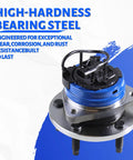 Front Wheel Bearing Hub Assembly With 5 Lug ABS Fits Chevy Cobalt 2008 2010 Malibu 2004 2012 Pontiac G6 2005 2010 Saturn Aura 2007 2009 HHR 2008 2010 Replacement Hub Assembly with high-hardness bearing steel.