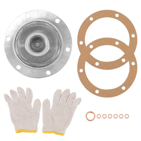 Oil Screen Kit 00 9924 0 For 1500 1600cc VW Type 1 Beetle Bug And Baja with screen, gaskets, washers, and gloves