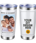 Hit The Spot With Top Shelf Custom 20 Oz Stainless Steel Tumblers 100 Pack Includes Lid Straw And Double Wall Insulation designed for vivid logos.