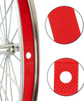 Red 18Mm Rim Tape Liner For 16 Inch Through 29 Inch Bikes, close-up view showing textured surface and hole detail