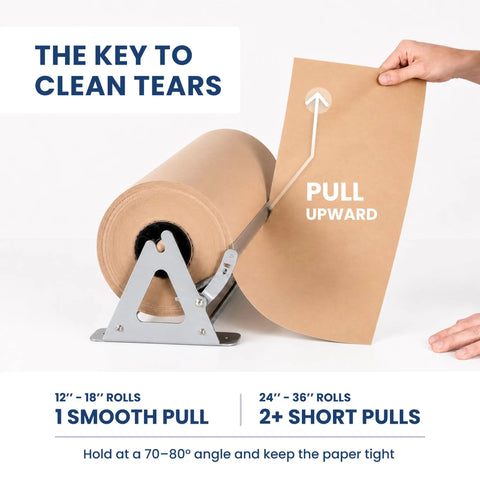 Flawless One Hand Paper Roll Dispenser And Cutter Lets You Slice Kraft Freezer Butcher Paper Up To 1000 Feet Effortlessly Wall Mount Or Desk Stand Built Like A Legit Tank