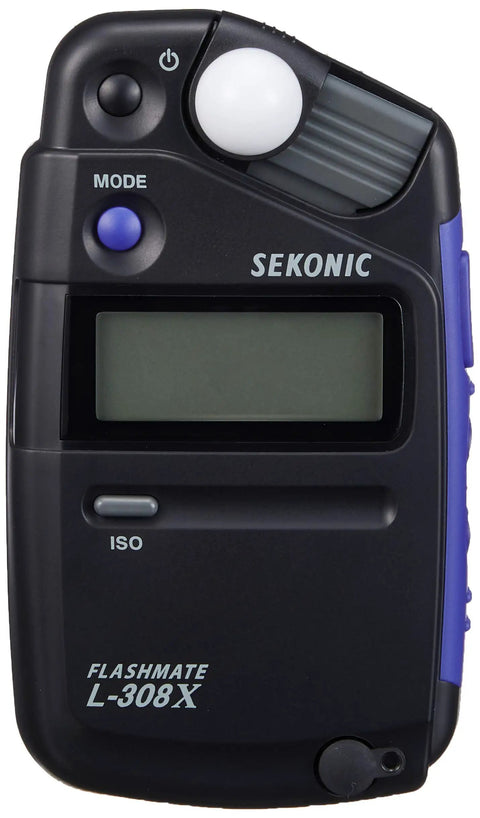 Pocket Size Light Meter Pro For Shooters With Quick Receiver Slide System Photo And Cine Modes Aperture Priority For Video Backlit Display Chest Pocket Ready Ideal For HD Cine And Everyday Shoots black Sekonic meter front view