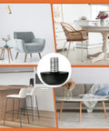 Upgrade Your Home Setup With Eight Piece Adjustable M8 Furniture Levelers Featuring Tough Stainless Steel Build Non Marking Nylon Base Smooths Wobbly Tables And Sturdy Desks in stylish furniture settings.