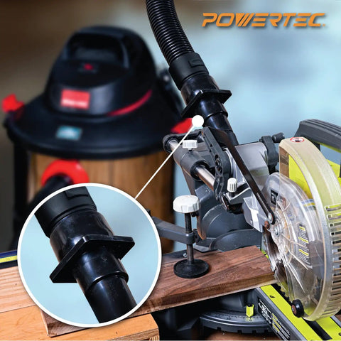 Step Adapter for Shop Vac and Wet Dry Vacuums connects power tools and vacuum attachments for debris pickup and airflow efficiency.