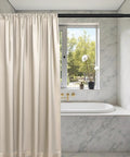 Adjustable Spring Tension Shower Curtain Rod 36 To 84 Inches No Drilling Rustproof With Non Slip Ends Easy Install