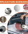 Application scenarios of the Six Piece Non Woven Wire Drawing Flap Wheel Set For Serious Burnishing And Polishing Jobs.