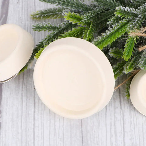 Rubber Sink Stopper 4pcs with Hanging Ring for Bathtub Drains displayed on surface with greenery in background.