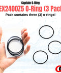 Replacement O Ring DEX2400Z5 For Hayward Filter Outlet Elbow Fits Micro-Clear Pro-Grid Swim-Clear And HCF Cartridge Filters Must Have Aladdin O24 Fittings 3 Pack, black synthetic rubber o-rings in package