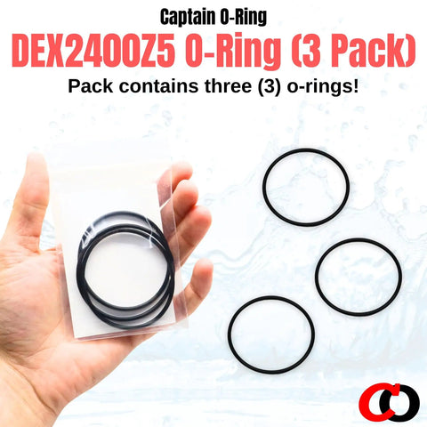 Replacement O Ring DEX2400Z5 For Hayward Filter Outlet Elbow Fits Micro-Clear Pro-Grid Swim-Clear And HCF Cartridge Filters Must Have Aladdin O24 Fittings 3 Pack, black synthetic rubber o-rings in package