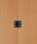 High Torque Cabinet Door Hinges SEWACC 1.8 Nm Black Zinc Alloy Closing Hinges installed on wooden cabinet