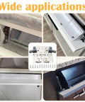 Two Pack Buttery Smooth Soft Close Pivot Tip Out Tray Hinges Heavy Duty Beast for kitchen cabinets, with steel construction and easy installation.