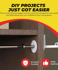 Heavy Duty Drywall Anchors And Screws Kit With Toggle Anchors Self Drilling Zinc Plastic For Secure Hanging Of Pictures And Shelves