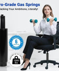 Beefed-Up Heavy Duty Office Chair Cylinder Replacement With 2.4 Inch Stroke And 1000 Lb Class 4 Hydraulic Lift