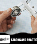 Stainless Steel Retractable Spring Plunger Knurled Grip Indexing Pin Fine Tooth Locking Mechanism For Precision Positioning and Tough Shop Mods Nailed Every Single Time, measured with calipers.