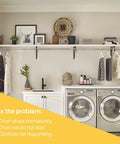 Laundry room with GE dryer; Dryer No Fuss Push To Start Switch Replacement For GE And Hotpoint Dryers Fits Multiple Models Replaces WE4M416