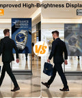 Crisp 55 Inch 4K Floor Standing Digital Signage Screen With Smooth Rolling Casters And Bright High Resolution Display showcased in a mall.