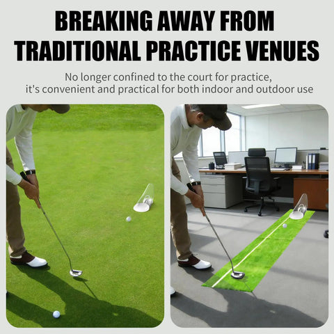 Portable Foldable Putting Practice Trainer For Home And Office Use Easy Setup Golf Swing Aid to Sharpen Your Short Game