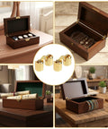 8 Pcs Solid Brass Barrel Hinges 18x8mm for Wooden Jewelry Boxes, Invisible Concealed 180 Degree Flush Mount Hardware in use