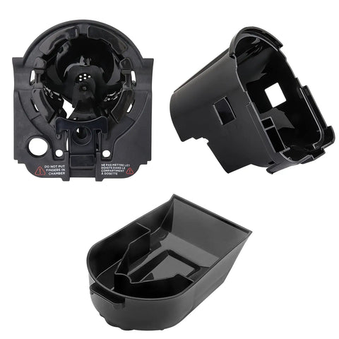 All-In-One Replacement Cup Pod Holder Needle Assembly Kit For 2.0 Coffee Makers, showing pod holder, housing, and needle component