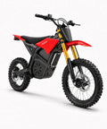 Crazy Fast 60v Electric Dirt Bike With 3000W Peak Power And Huge 20AH Battery Built For Teens And Adults Plus Full Hydraulic Brakes Sweet Mountain Off-Road Suspension For Wild Rides, red side view