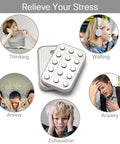 Heavy Duty Metal Fidget Slider Featuring Unlimited Rotary Push Brick Design For Adults ADHD Anxiety And Stress Relief Smooth As Butter Gliding Action with stress relief context.