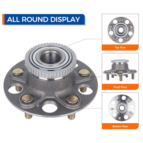 Rear Wheel Hub and Bearing Assembly For 1999 Through 2003 Acura TL And 1998 Through 2002 Honda Accord V6 Models Rear Disc Compatible OEM Grade Replacement
