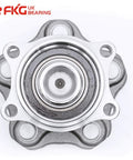 Front view of the Rear Wheel Bearing Hub Assembly Fits 2002 2006 Nissan Altima 2004 2008 Maxima And 2004 2009 Quest Premium Drop In Replacement Wheel Hub Bearing Unit For A Smooth Ride.