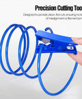 Blue precision cutting tool with Bowden Tube Kit For 1.75mm Filament PTFE Tube With PC4 M10 And PC4 M6 Connectors Cutter included