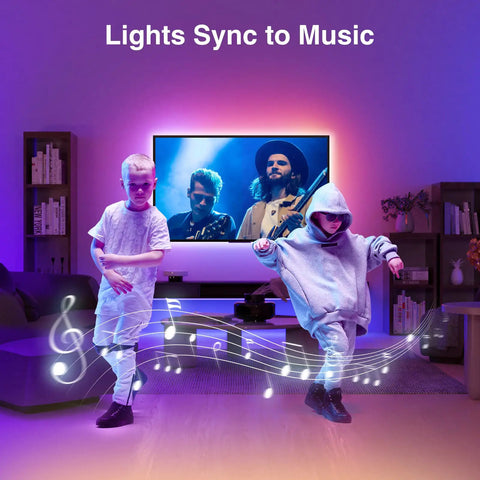 Smart LED Strip Lights 16.4 Foot RGB With WiFi Works With Alexa And Google Home App Control Music Sync Dimmable Color Changing Ambience