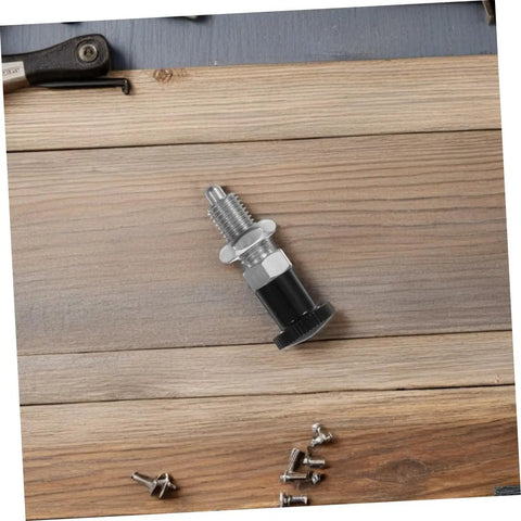Built Tough Indexing Plunger Pin With Dead Tight Spring Loaded Threaded Design In Premium Stainless Steel on wooden surface
