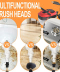 Multifunctional brush heads for Handheld Pressurized Steam Cleaner 2500W Beast Power Home Cleaning Tool For Couches Cars Floors And More High Temp