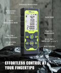 High Precision Laser Distance Meter With Angle Sensor Pro Grade DIY Friendly Tool 328 Feet Range 100 Meters on rocky surface
