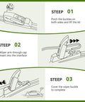 Installation guide for Straight Up Premium All Season Windshield Wiper Blades 22 Inch And 22 Inch Pair U J Hook Fitment.
