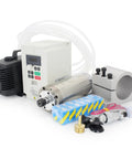 Beast 0.8KW Water Cooled Spindle Motor Kit With 1.5KW VFD Inverter For CNC Milling 110V To 3 Phase 65mm Mount ER11 Collets 80W Pump