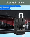 2K Body Camera With Dual Batteries And Charging Dock Delivering 1440P Legit Crisp Video With Night Vision And 14 Hour All Day Runtime Plus 64GB Memory Card For Patrol Security And Daily Carry showcasing night vision capabilities and user interface.