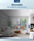 5 Or 6 Inch LED Recessed Lighting Kit, 12 Pack, 1050LM, Dimmable, IC Rated Retrofit, ETL Listed shown in a living room setting
