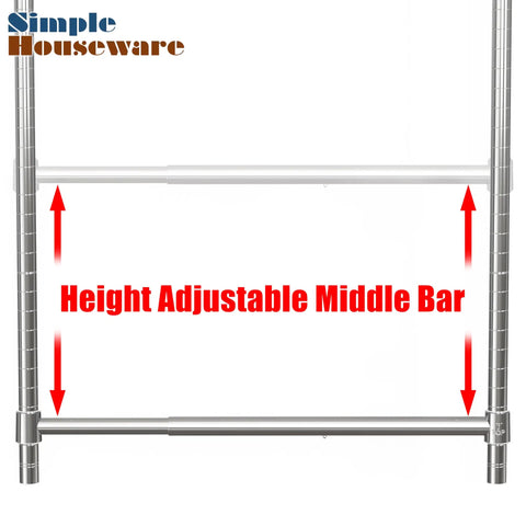 Straight Up Upgrade With This Expandable Chrome Closet Hanging Rod Adjustable Wardrobe Pole For Dorms That Instantly Doubles Your Hanging Storage Holds Heavy Outfits Snugly And Makes Tiny Spaces Work Wonders